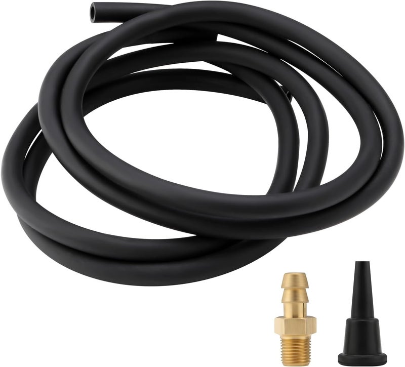 Roastove Natural Gas or LP Gas Manifold Pressure Test Kit Accessories, 2X 40 inch Rubber Hose, 1/8" NPT Male Brass Fitting for Replacement - Image 1